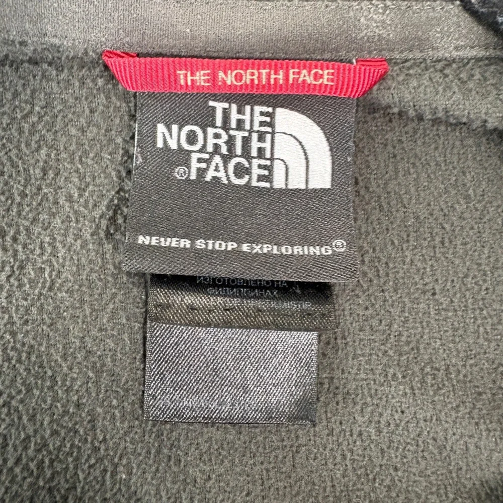 The North Face Fleece Pullover Mens Medium Gray TKA 100 1/4 Zip Lightweight